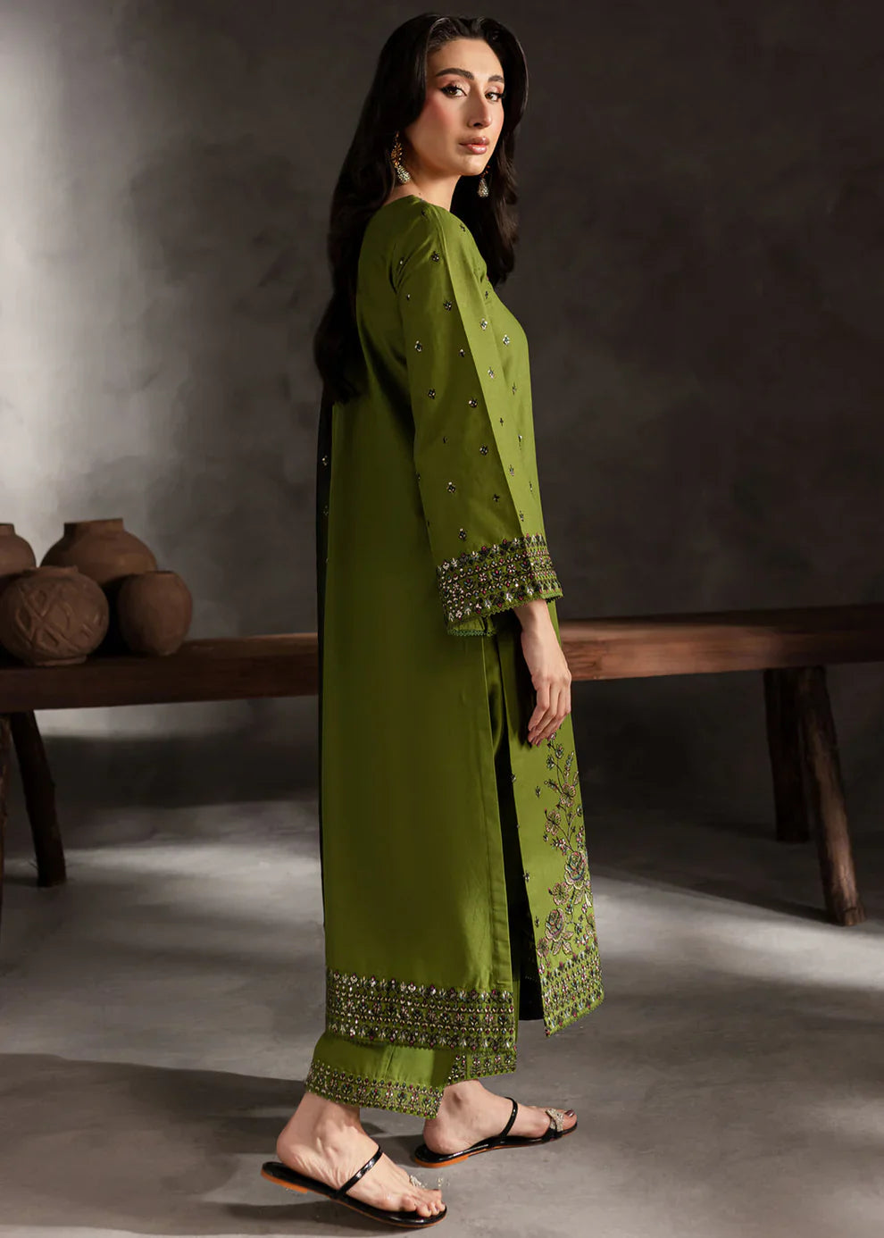 Ezzah 3Pc Lawn Embroidered